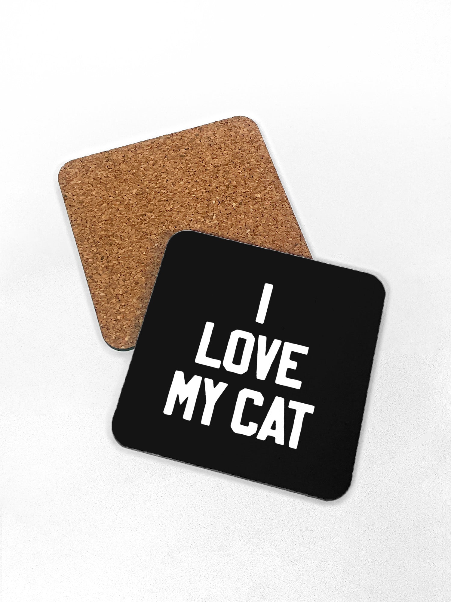I Love My Cat Coaster