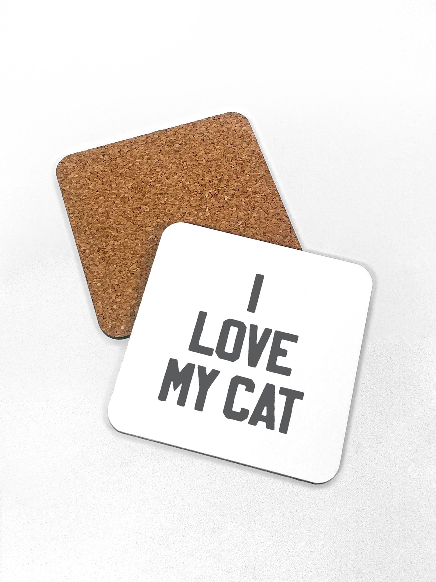 I Love My Cat Coaster
