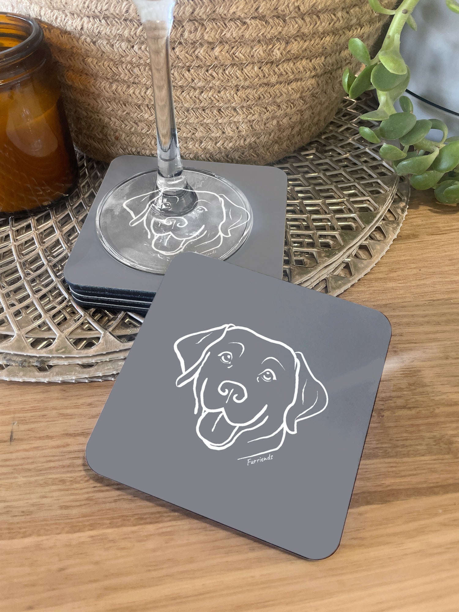 Labrador Coasters Labrador Drink Coaster | Furriends Australia