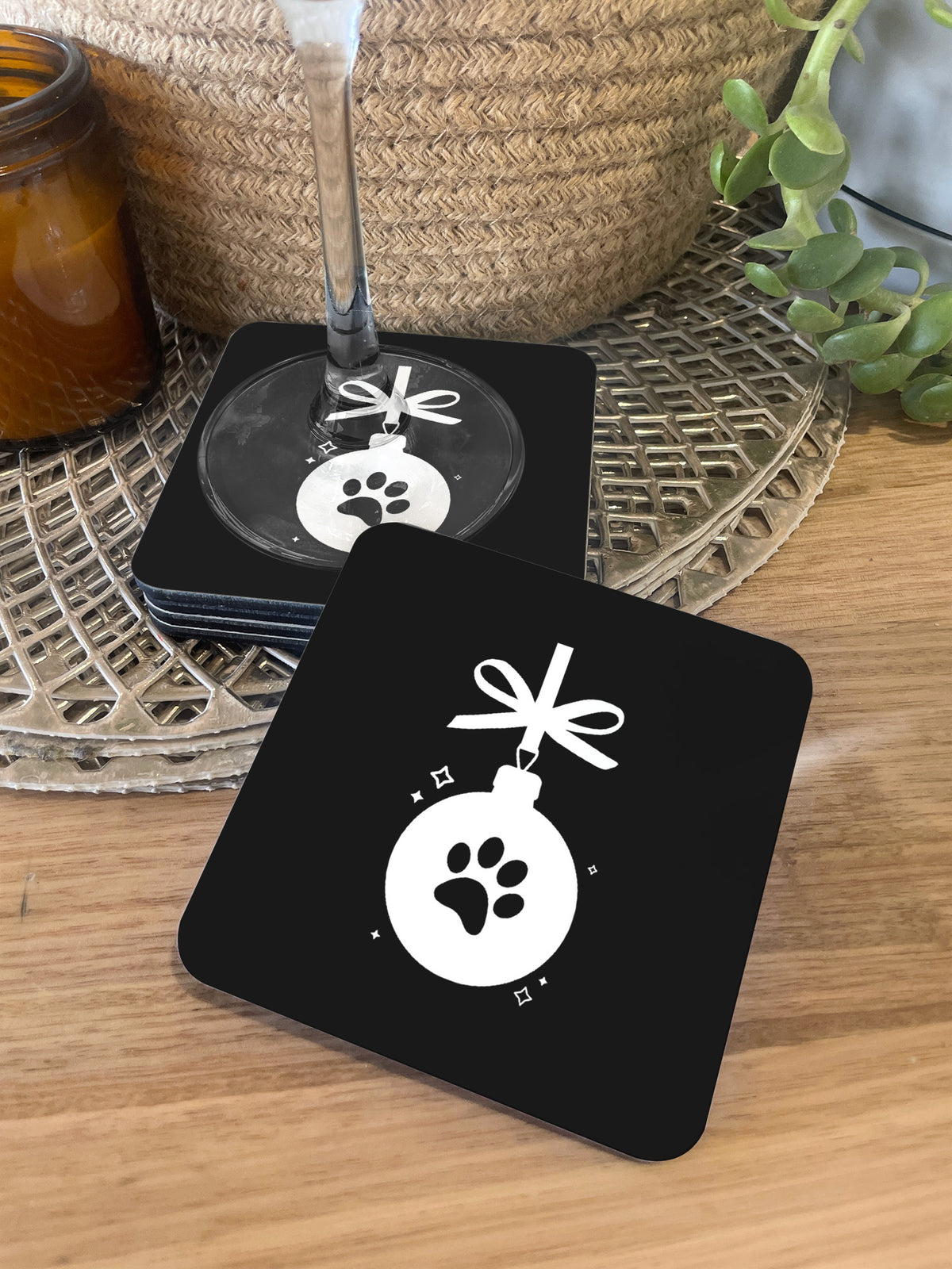 Pet Lovers Christmas Coaster