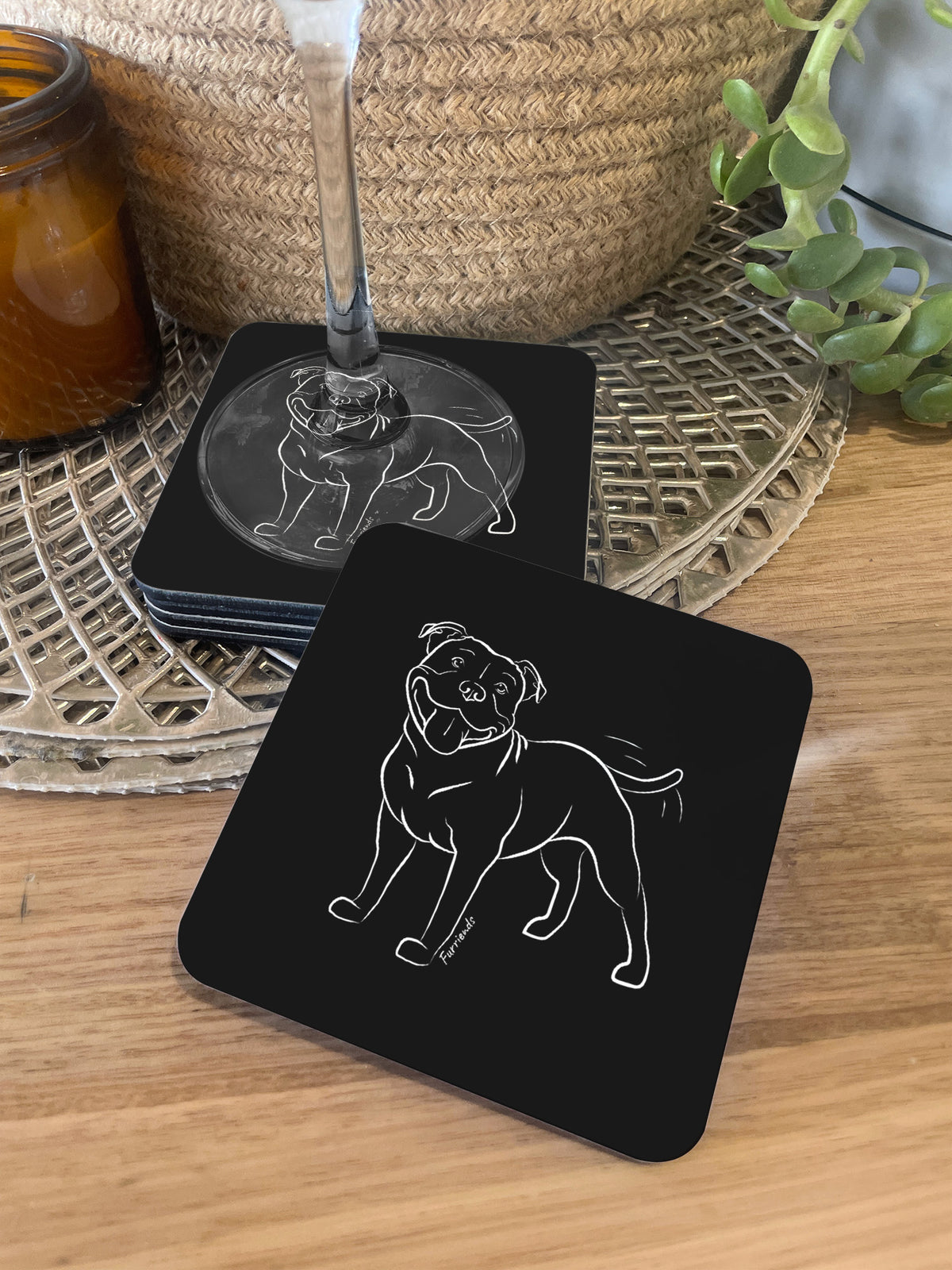 Staffordshire Bull Terrier Coaster