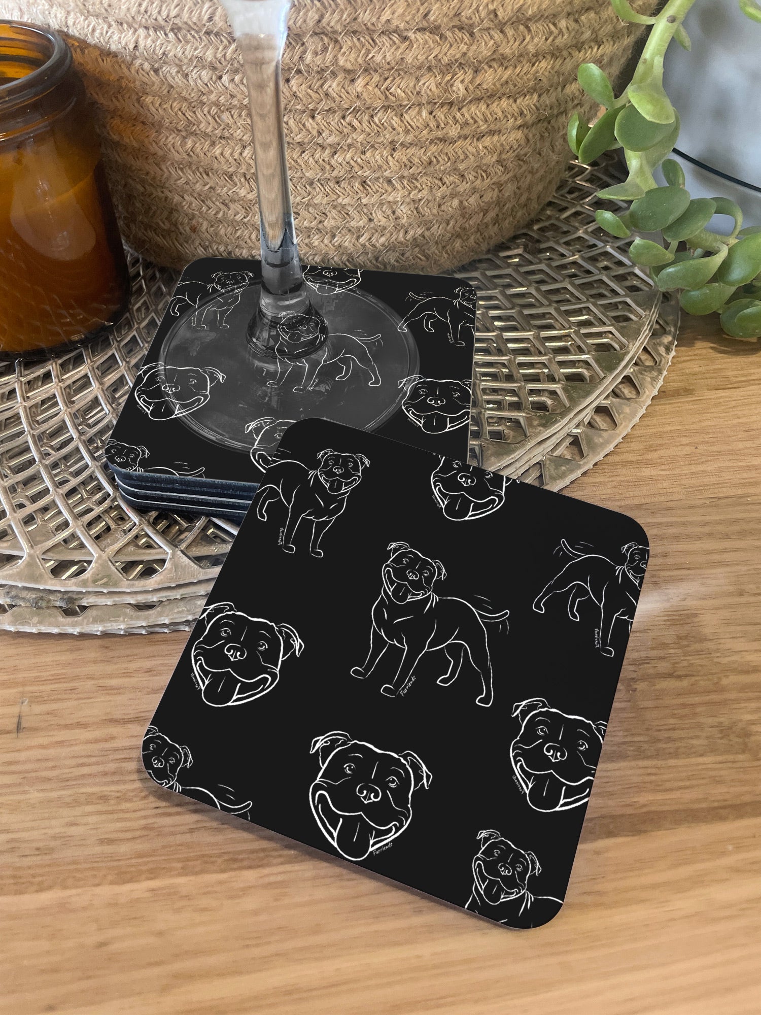 Staffordshire Bull Terrier Coaster