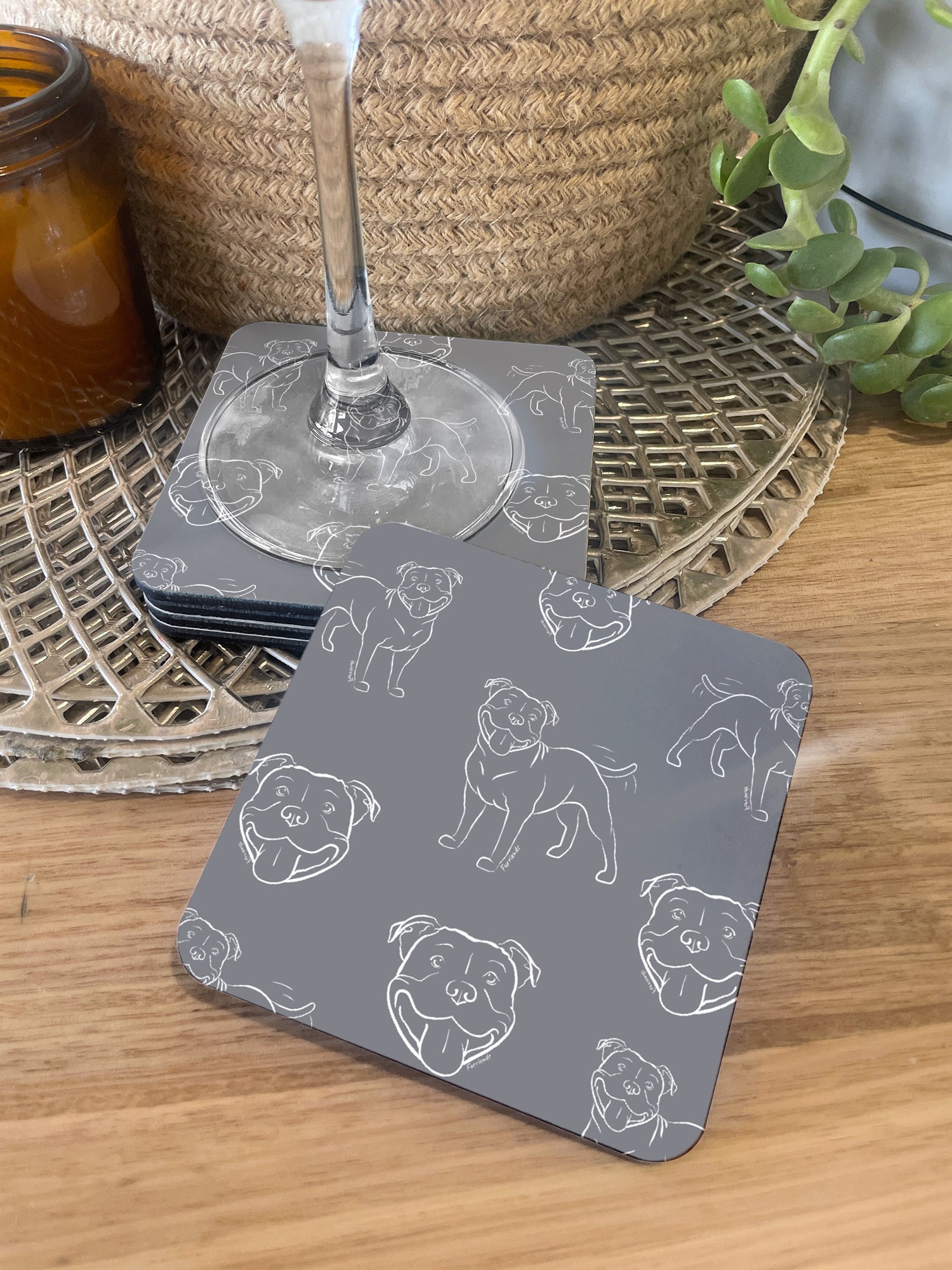 Staffordshire Bull Terrier Coaster