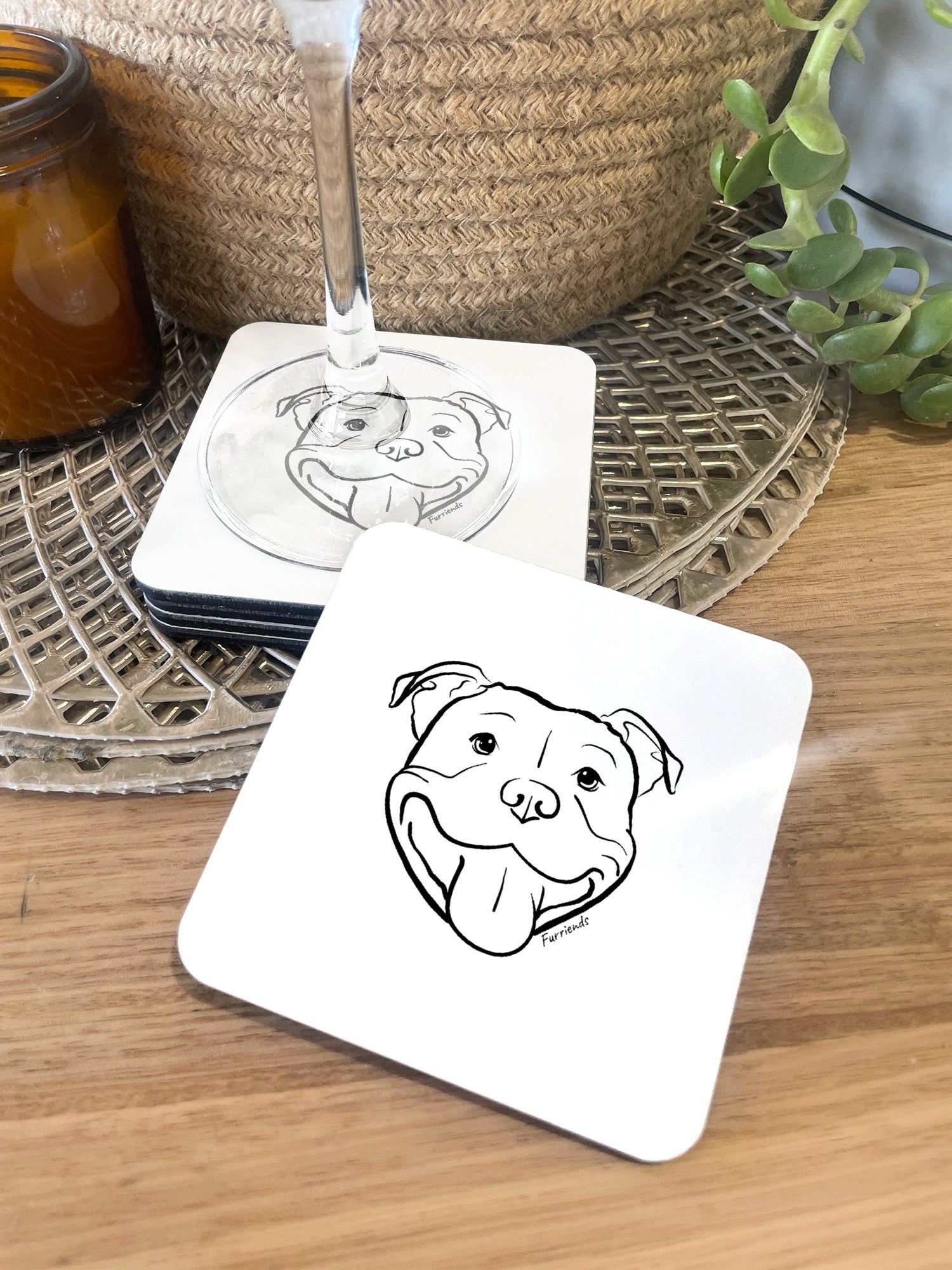 Staffordshire Bull Terrier Coaster