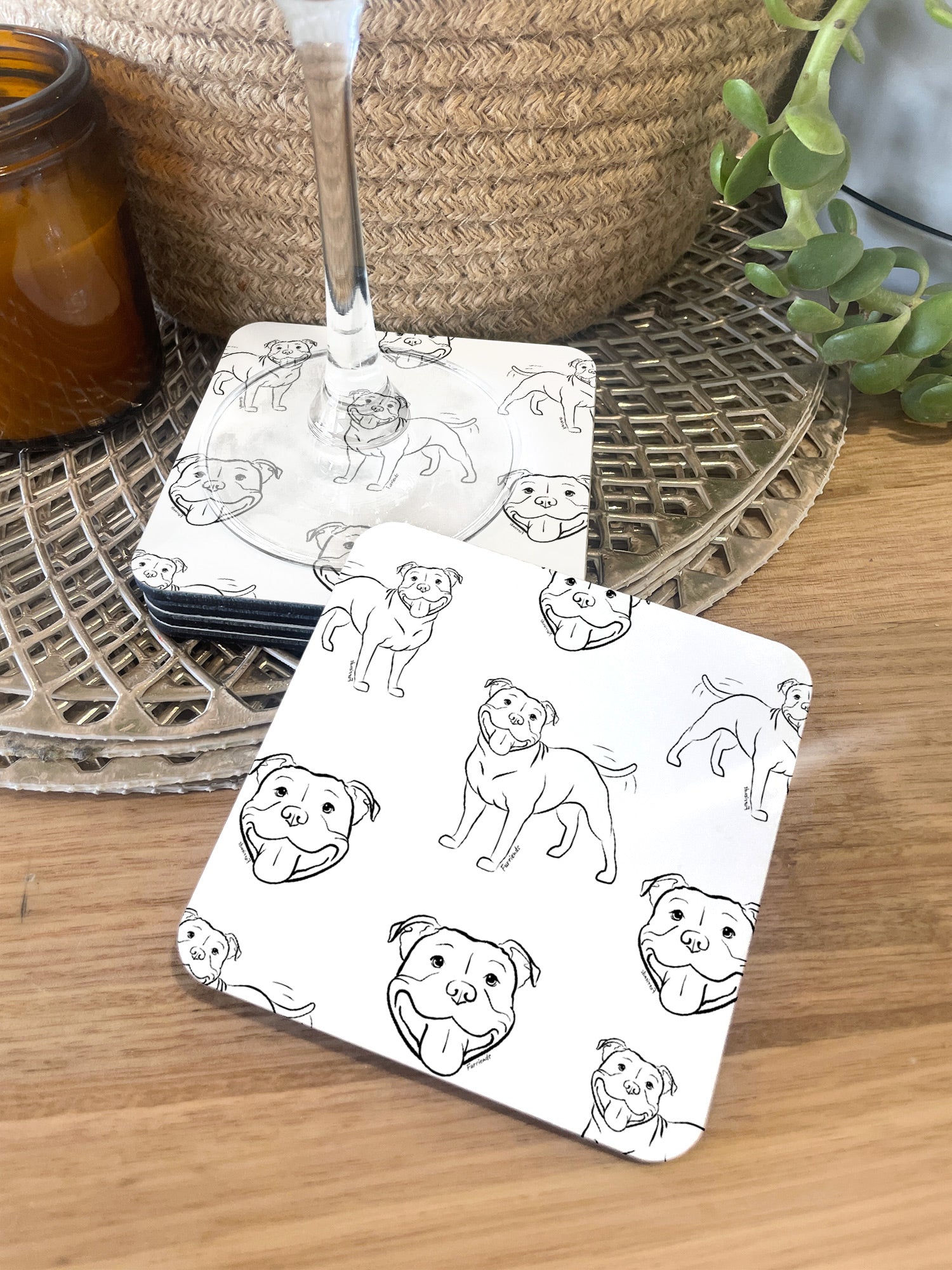 Staffordshire Bull Terrier Coaster