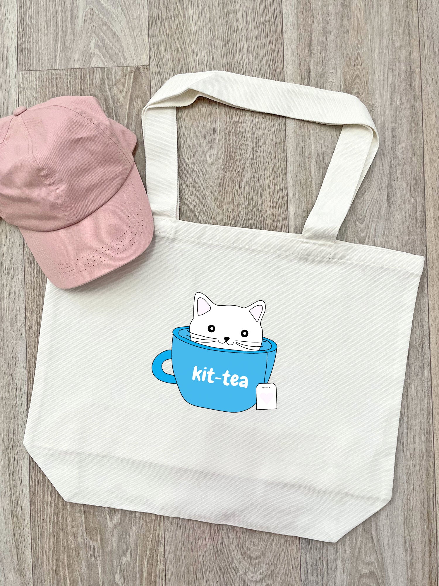 Kit-Tea Cat Stella Tote Bag