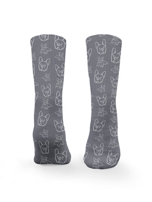 French Bulldog Crew Socks