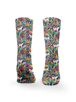 Jungle Cat Crew Socks