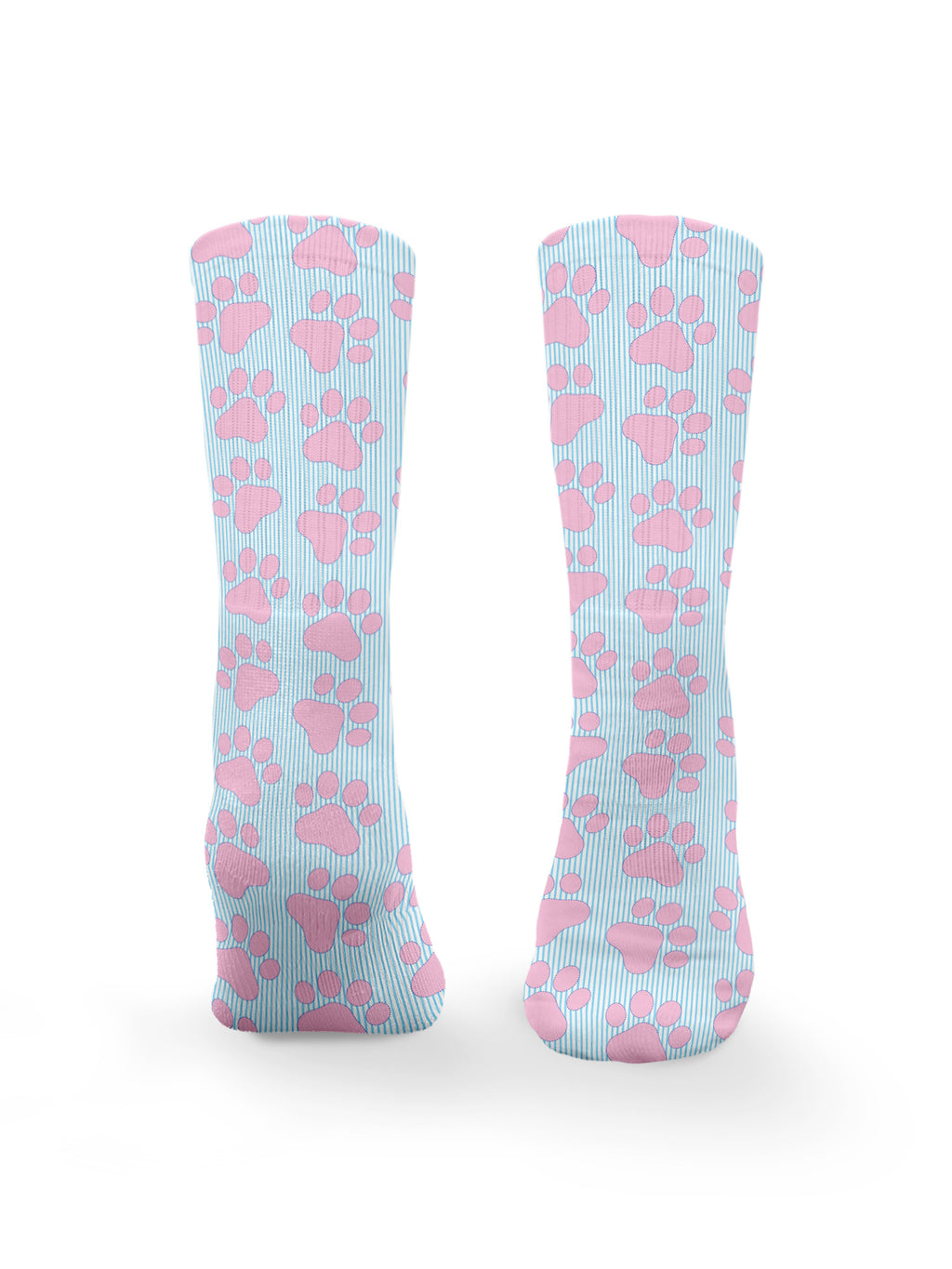 Paws & Pinstripes Crew Socks