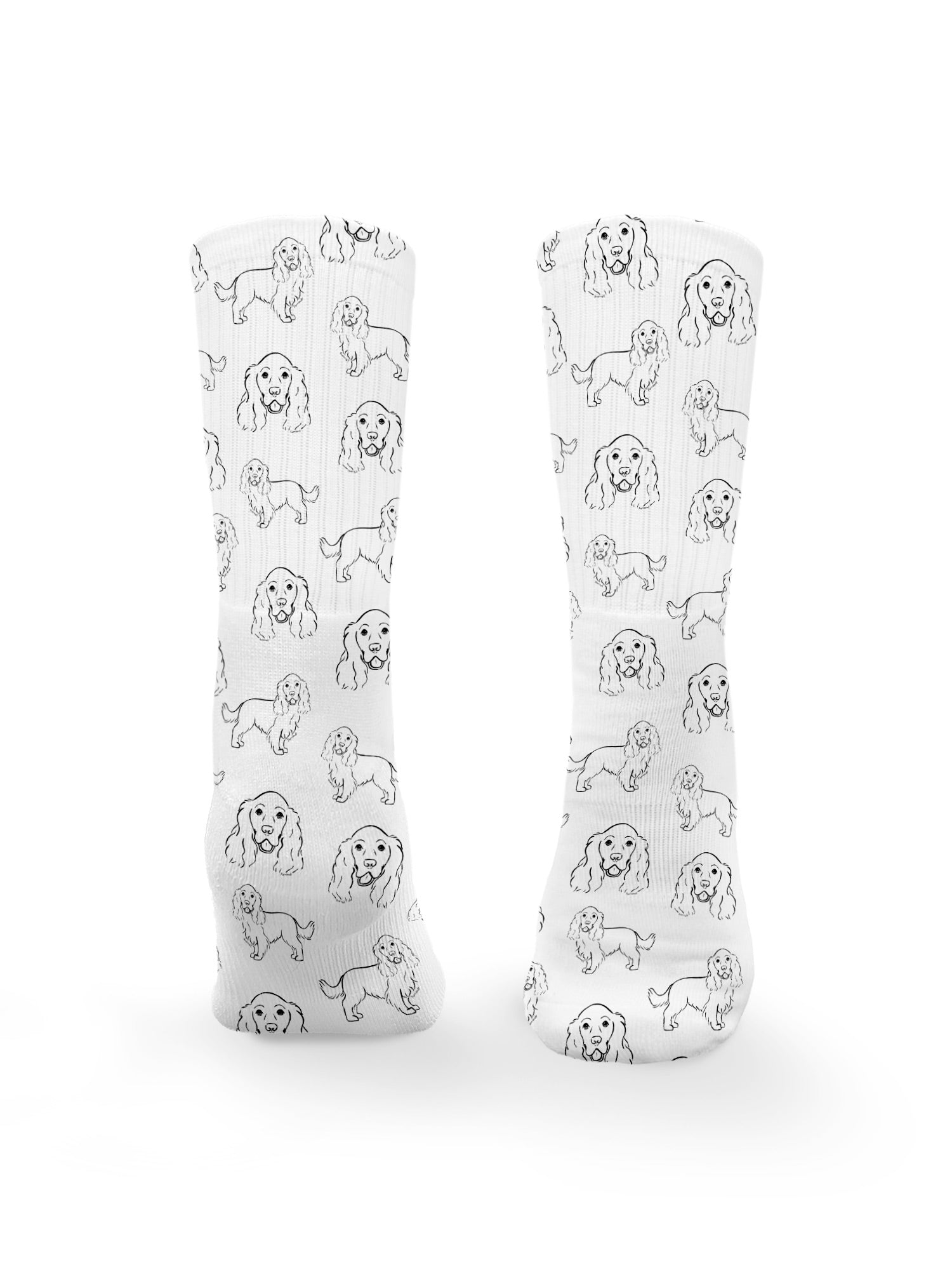 Cocker Spaniel Crew Socks