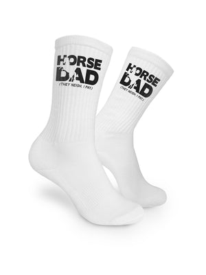 Horse Dad. They Neigh I Pay. Crew Socks