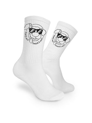 Sun's Out Tongue's Out Crew Socks