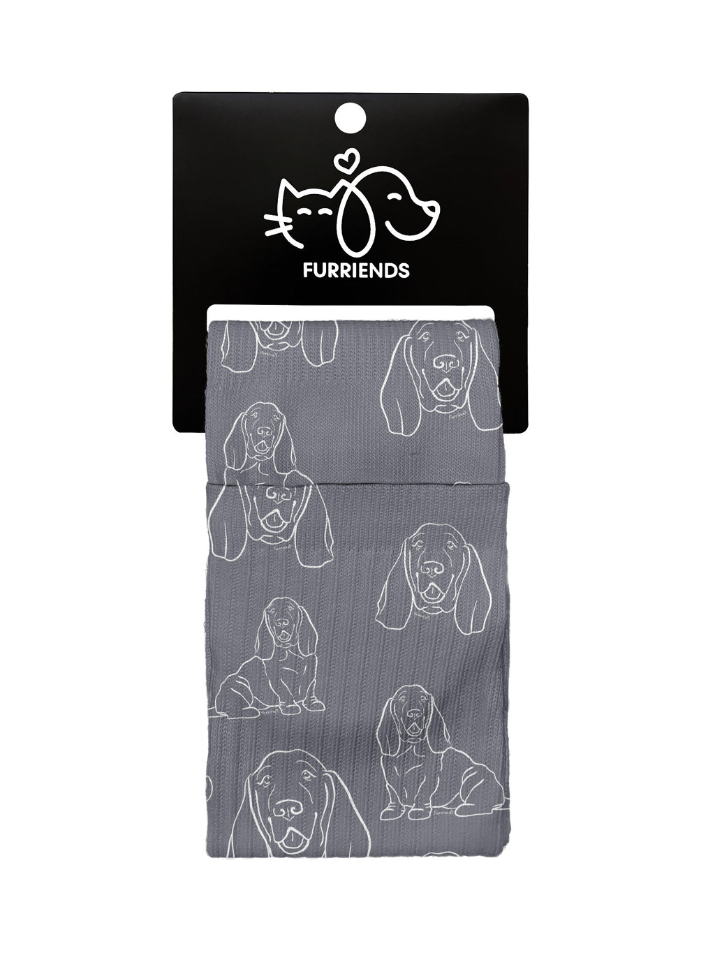 Basset Hound Crew Socks