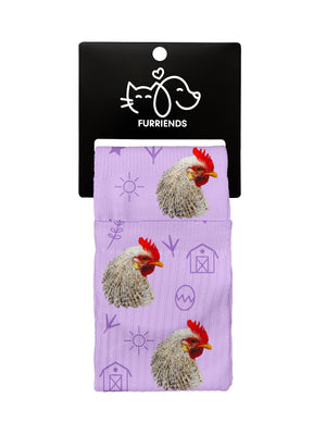 Custom Chicken Face Crew Socks