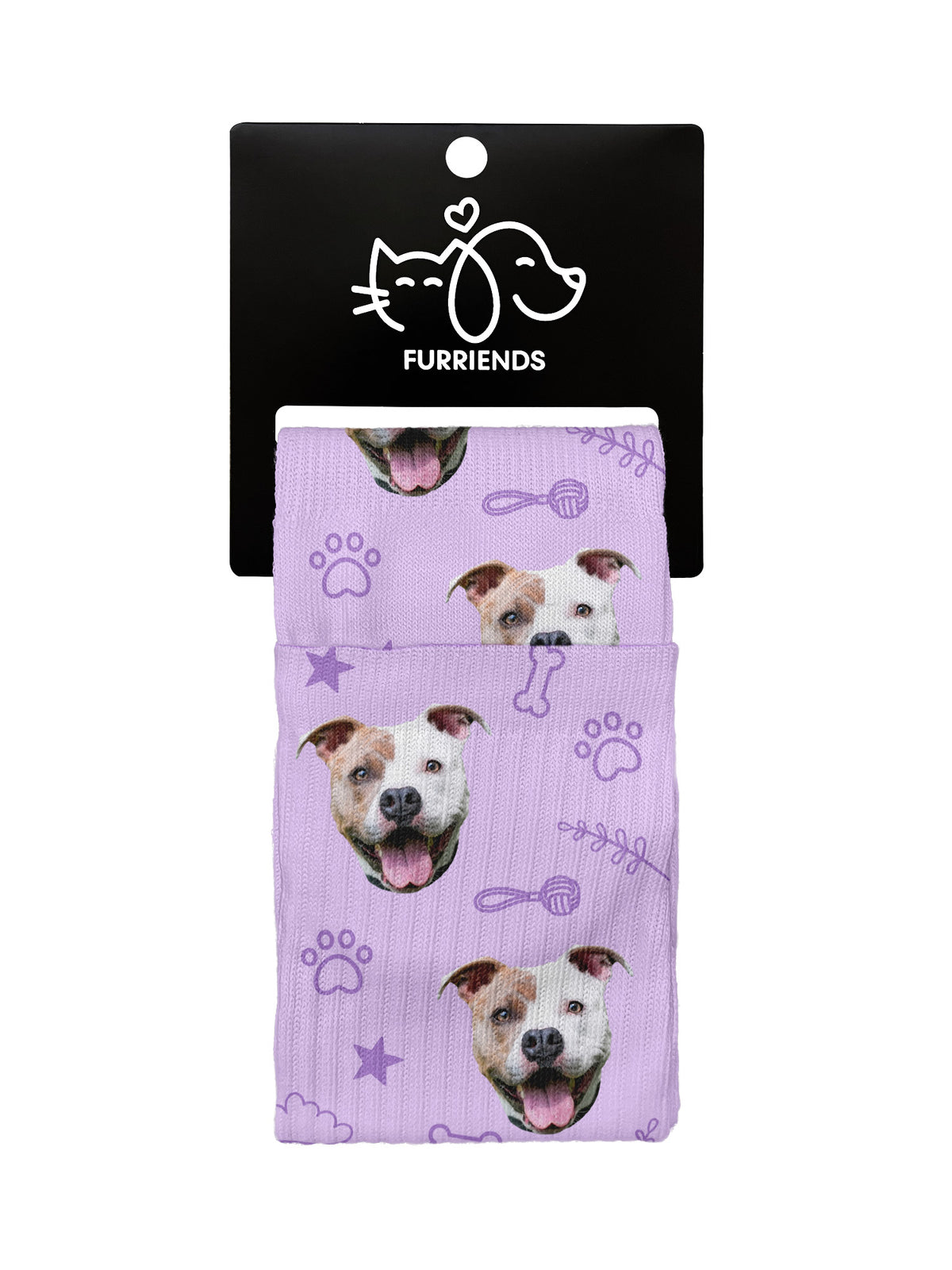 Personalised dog picture socks sale