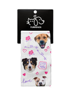 Custom Love Theme Pet Face Crew Socks