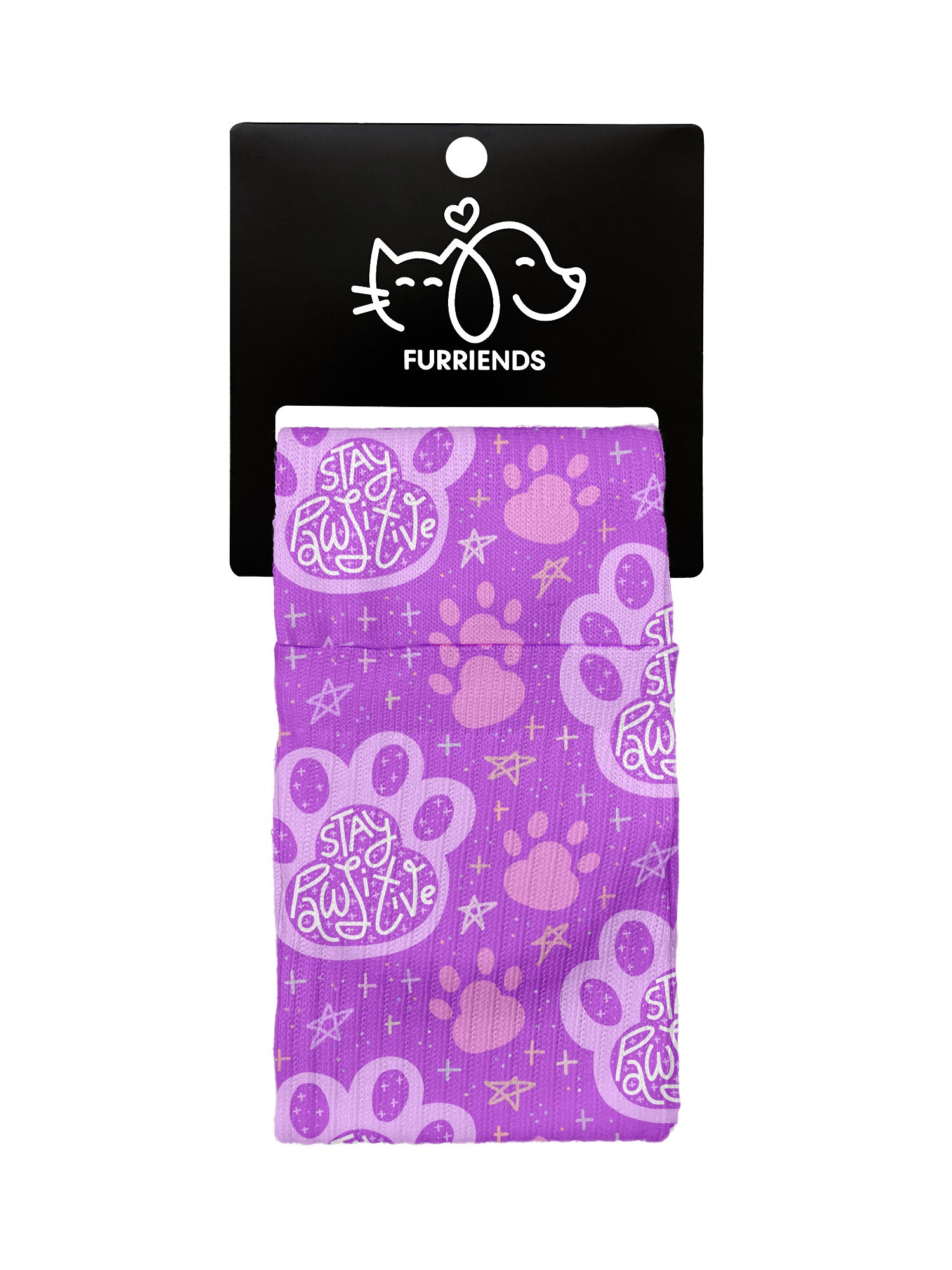 Stay Pawsitive Crew Socks