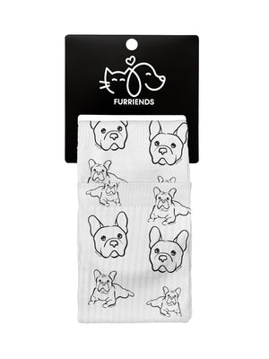 French Bulldog Crew Socks