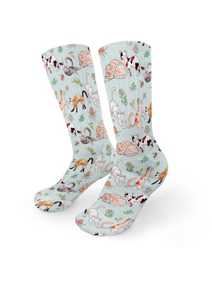 Feline Fine Crew Socks