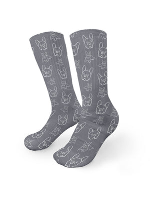 French Bulldog Crew Socks