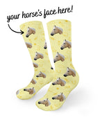 Custom Horse Face Crew Socks