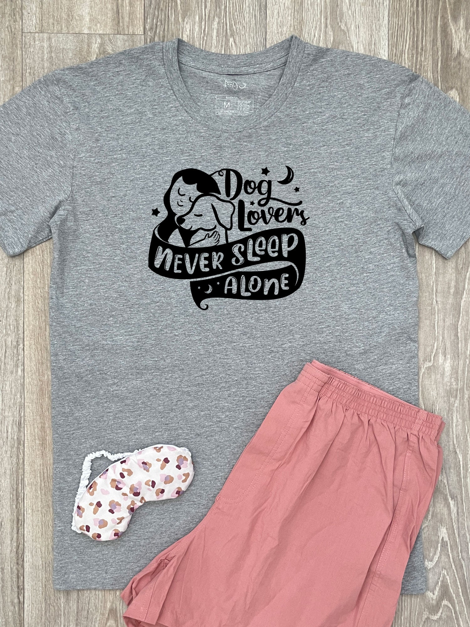 Dog Lovers Never Sleep Alone Essential Unisex Tee
