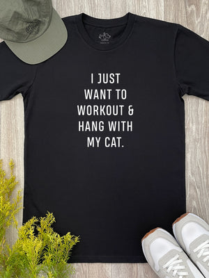 Workout & Hang With My Cat Essential Unisex Tee