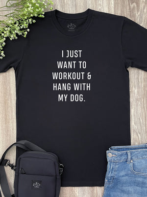 Workout & Hang With My Dog Essential Unisex Tee