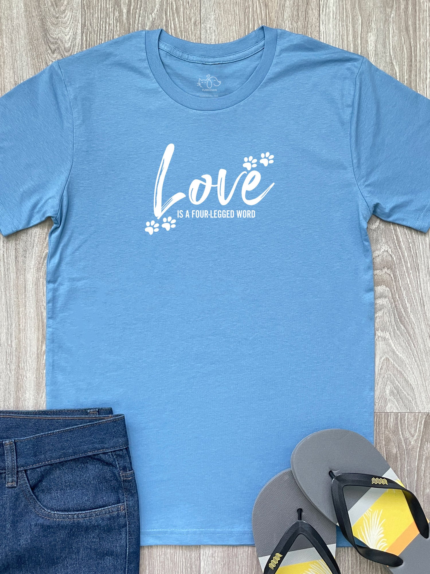 Love Is A Four-Legged Word Essential Unisex Tee