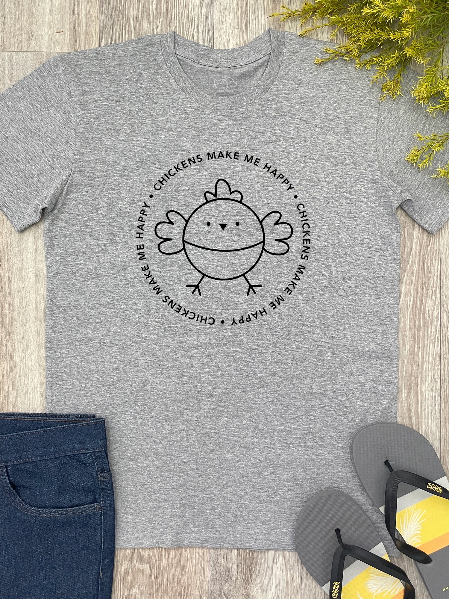 Chickens Make Me Happy Essential Unisex Tee