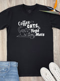 Coffee, Cats & Yoga Mats Essential Unisex Tee