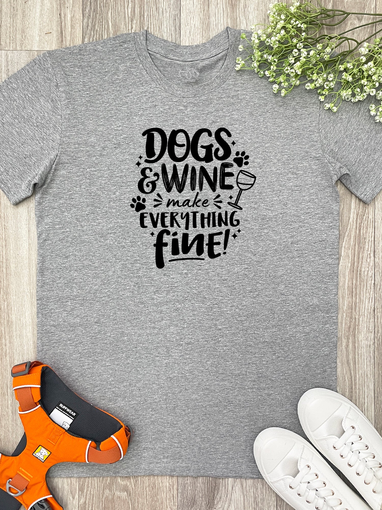 Dogs & Wine Make Everything Fine Essential Unisex Tee