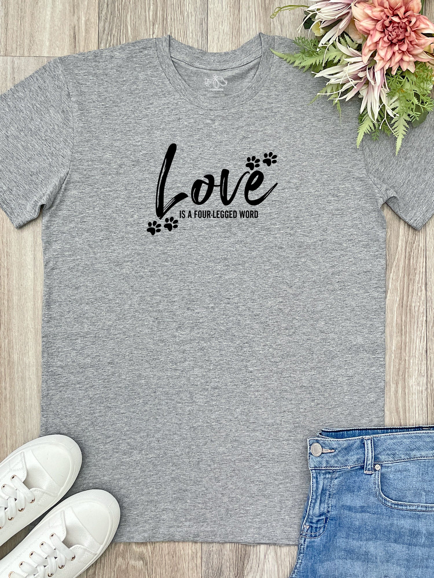 Love Is A Four-Legged Word Essential Unisex Tee