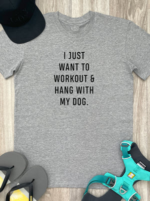 Workout & Hang With My Dog Essential Unisex Tee