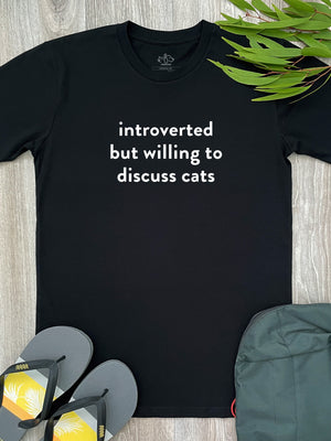 Introverted But Willing To Discuss Cats Essential Unisex Tee