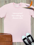 Introverted But Willing To Discuss Cats Essential Unisex Tee