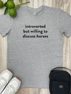 Introverted But Willing To Discuss Horses Essential Unisex Tee