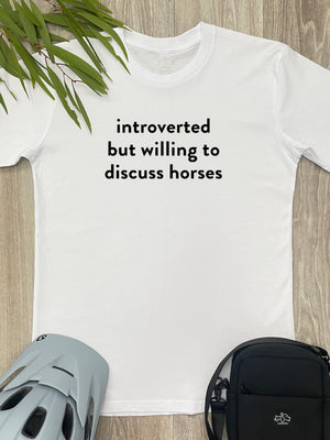 Introverted But Willing To Discuss Horses Essential Unisex Tee