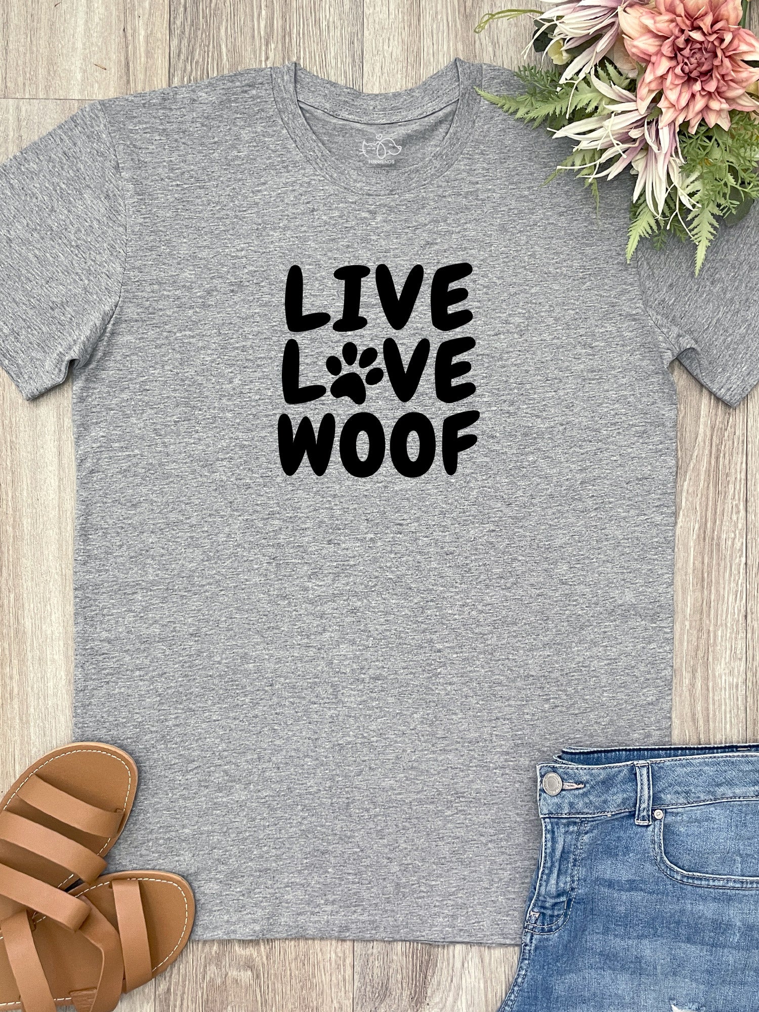 Live Love Woof Essential Unisex Tee