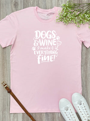 Dogs & Wine Make Everything Fine Essential Unisex Tee