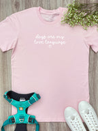 Dogs Are My Love Language Essential Unisex Tee