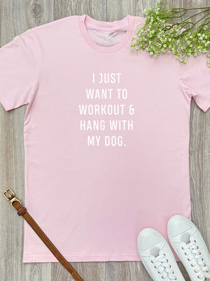 Workout & Hang With My Dog Essential Unisex Tee