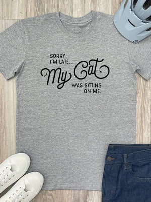 Sorry I'm Late My Cat Was Sitting On Me Essential Unisex Tee