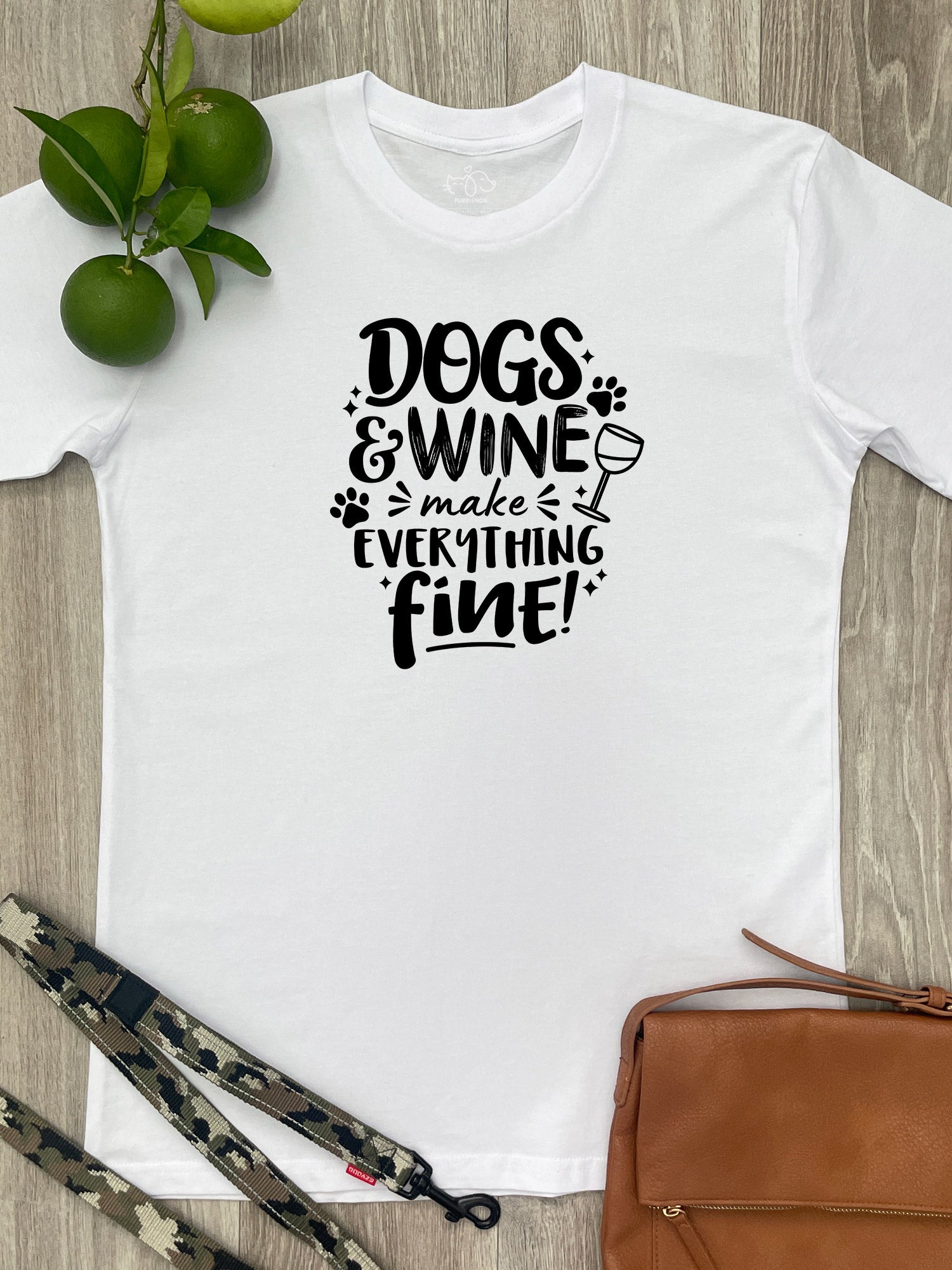 Dogs & Wine Make Everything Fine Essential Unisex Tee