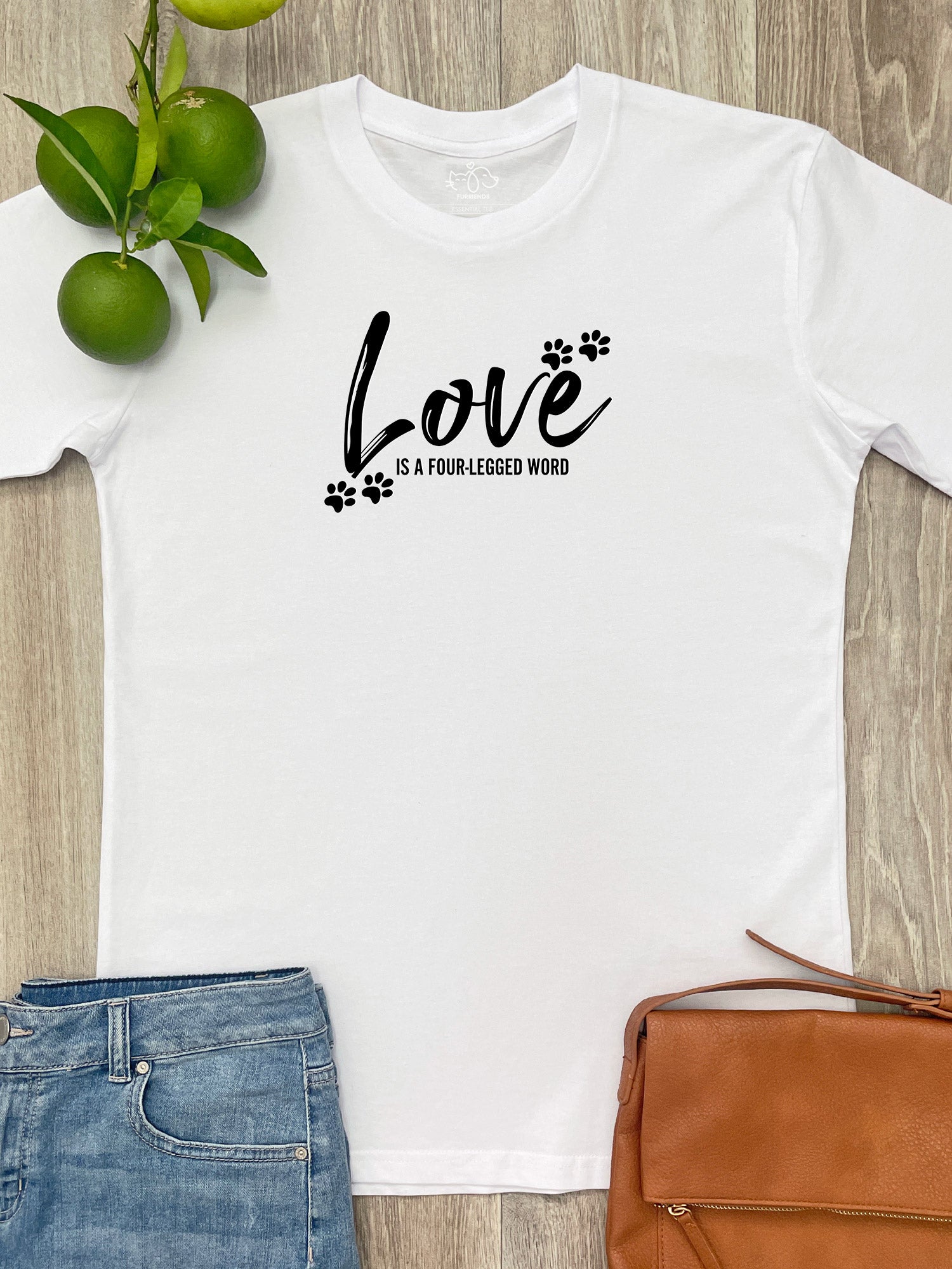 Love Is A Four-Legged Word Essential Unisex Tee