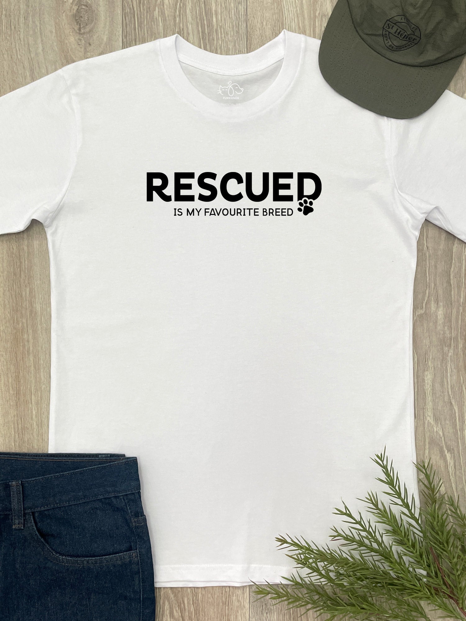 Rescued Is My Favourite Breed Essential Unisex Tee