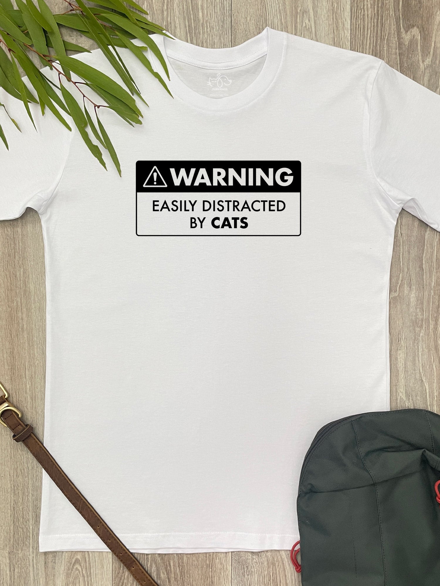 Warning Sign! Easily Distracted By... Customisable Essential Unisex Tee