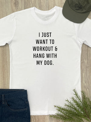 Workout & Hang With My Dog Essential Unisex Tee