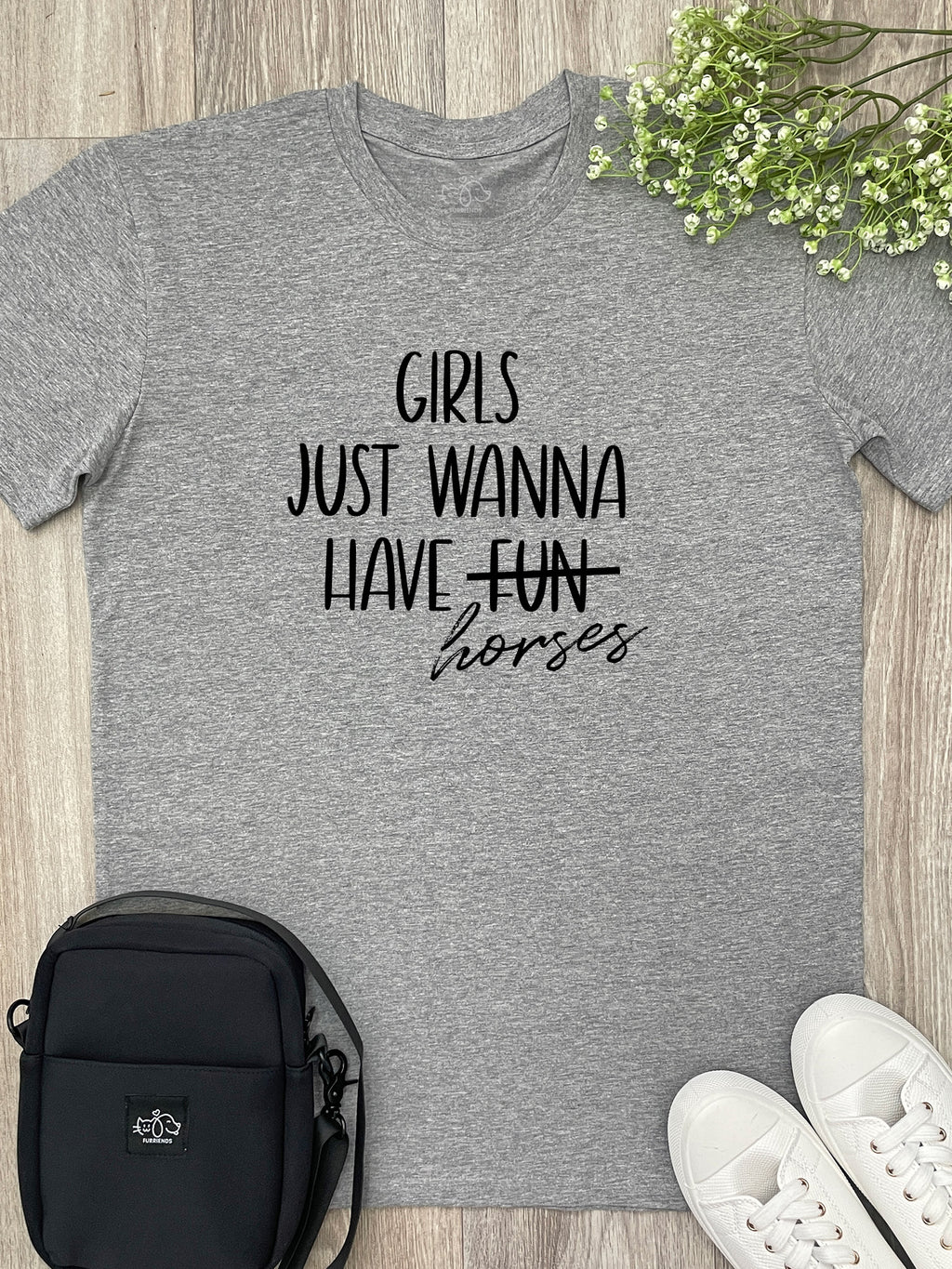 Girls Just Wanna Have Horses Essential Unisex Tee