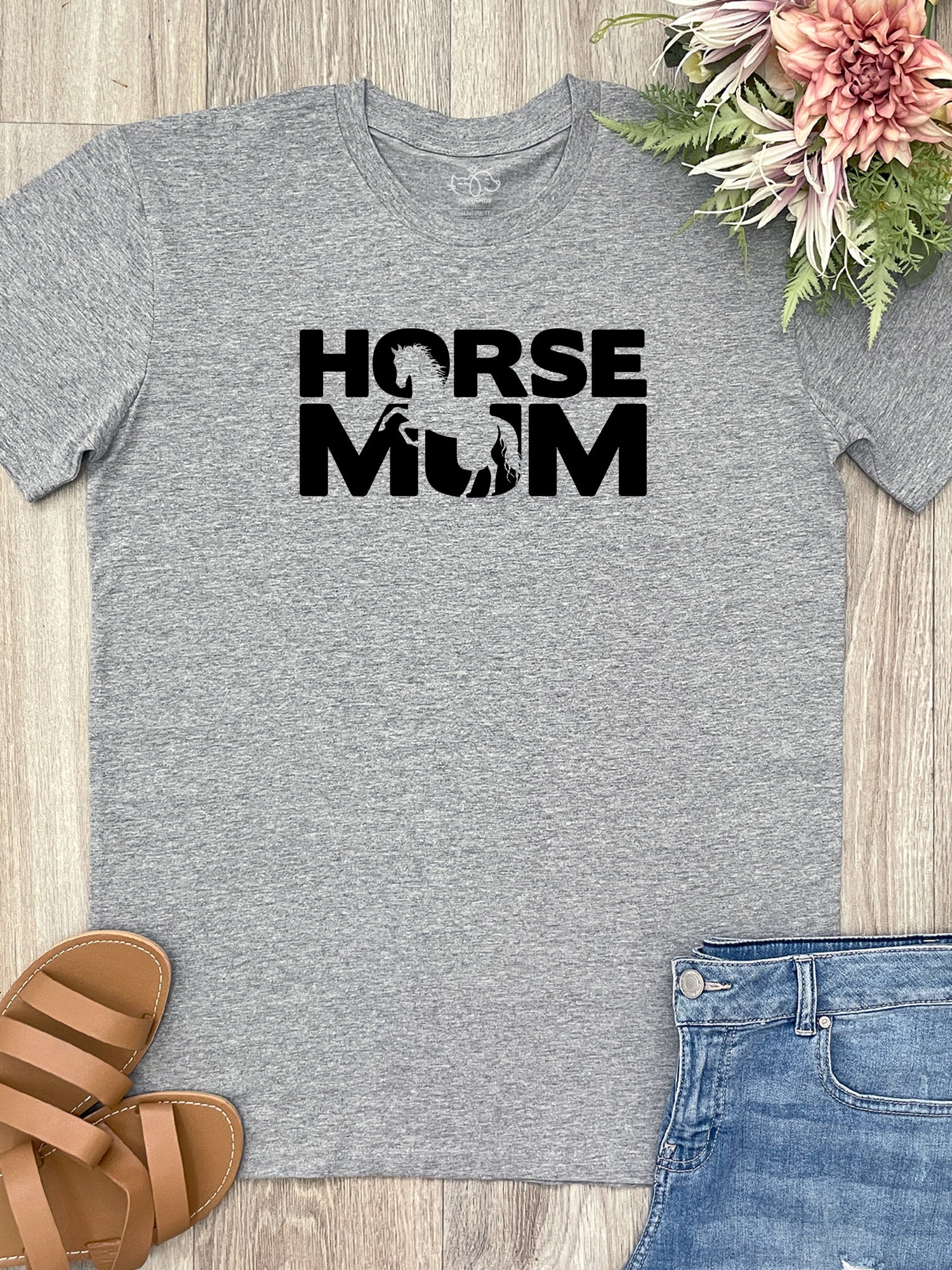 Horse Mum Silhouette Essential Unisex Tee